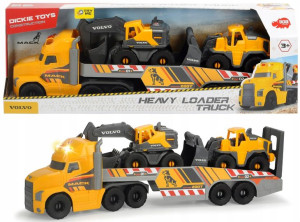 Mack Laweta Volvo Construction Heavy Loader Truck z koparką i spychaczem