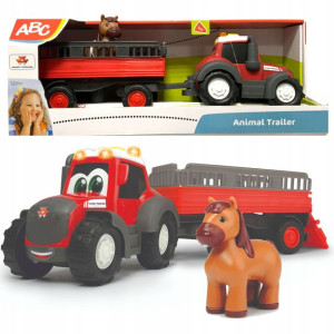 Dickie ABC Ferguson traktor z przyczepą i konikiem