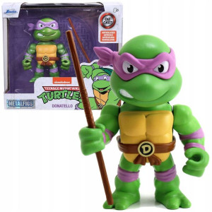 Wojownicze Żółwie Ninja Donatello metalowa figurka 10 cm