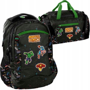 BeUniq Plecak wielokomorowy i torba sportowa Marvel Comics