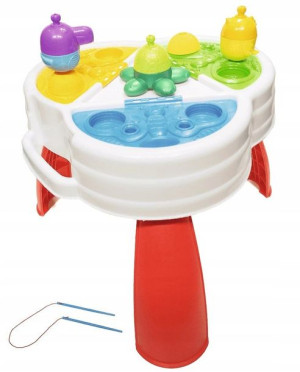 Lalaboom 610867 Stolik Pełen Pomysłów z Kulko-klockami