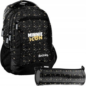 BeUniq Plecak wielokomorowy i piórnik tuba Myszka Minnie Icon