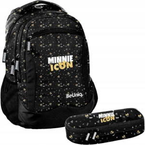 BeUniq Plecak i piórnik z przegródkami Myszka Minnie Icon
