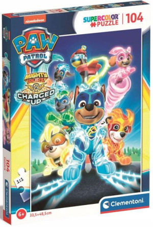 Puzzle 104 elementy Psi Patrol Mighty Pups