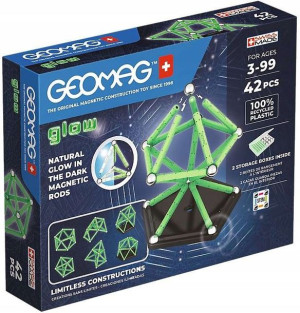 Geomag Klocki magnetyczne Glow 42 elementów