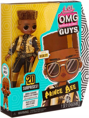 L.O.L. Surprise! OMG Guys lalka Prince Bee 20 niespodzianek
