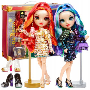 Rainbow High 2 lalki bliźniaczki Laurel De'Vious i Holly De'Vious 26 cm