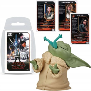 Baby Yoda Mandalorian figurka 6 cm i Gra karciana Top Trumps Star Wars Osta