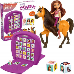 ZESTAW Spirit Zestaw Gra Top Trumps Match i lalka Lucky z koniem