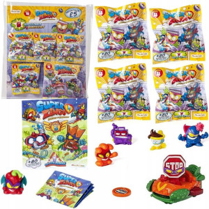 Zestaw SuperZings 5 figurek + Blasterjet i saszetka seria 5