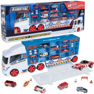TeamsterZ Transporter na resoraki + auto Hot Wheels resorak
