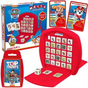 ZESTAW Psi Patrol Gra Top Trumps Match i Gra Karciana Top Trumps