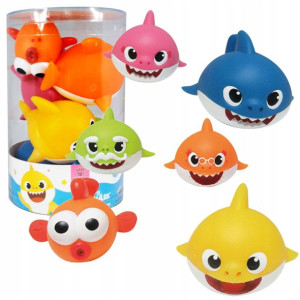Baby Shark zestaw gumowych figurek 6 elementów