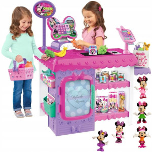 Zestaw Myszka Minnie supermarket + 5 figurek