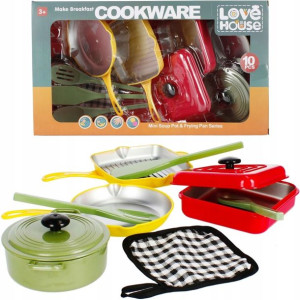 Zestaw Naczyń kuchennych Love House 10 elementów