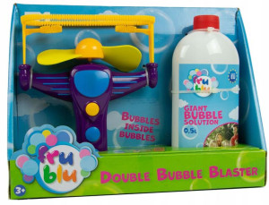 Fru Blu Zestaw do tworzenia baniek z pistoletem Double Bubble Blaster + pły