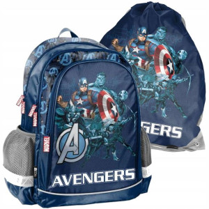 Zestaw szkolny plecak, worek gimnastyczny Marvel Avengers Kapitan Ameryka