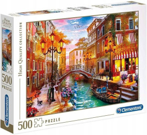 Puzzle Zachód słońca w Wenecji 500 elementów