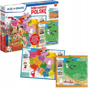 Uczę się bawiąc Odkrywamy Polskę - puzzle i karty