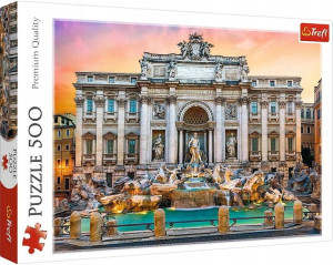 Puzzle 500 elementów Fontanna di Trevi, Rzym