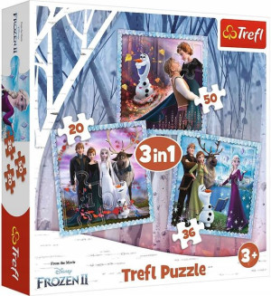 Puzzle 3w1 Kraina Lodu II Magiczna opowieść 106 el.