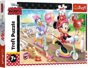 Puzzle Disney 200 elementów Myszka Minnie na plaży