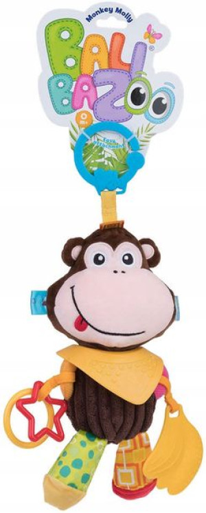 Sensoryczna maskotka z zawieszką Małpka Molly 25 cm