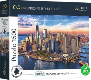 Puzzle 1500 Manhattan, Nowy Jork Unlimited Fit Technology