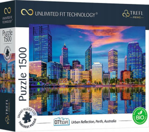 Puzzle 1500 miejskie odbicie Perth, Australia Unlimited Fit Technology