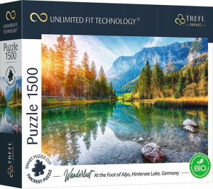 Puzzle 1500 U podnóża Alp, Niemcy Jezioro Hintersee Unlimited Fit Technolog