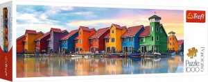 Puzzle 1000 elementów panorama Groningen, Holandia