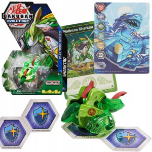 Bakugan Evolutions Platinum Series figurka Sharktar + karty