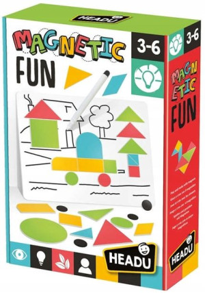 Puzzle magnetyczne Montessori geometria 48 elementów