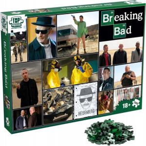 Breaking Bad puzzle kolaż scen z serialu 1000 elementów 18+