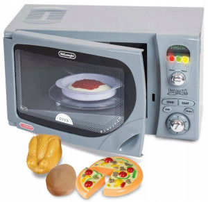 Casdon Mikrofalówka kuchenna dla dzieci + akcesoria DeLonghi