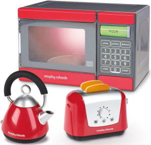 Zestaw kuchenny toster czajnik mikrofalówka dla dzieci Morphy Richards Casd