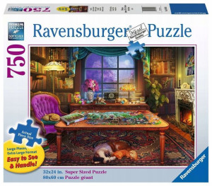 Duże Puzzle 750 elementów Pokój fana puzzli