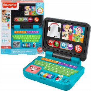 Edukacyjny Laptop Interaktywny malucha "Porozmawiajmy" dźwięk/światło