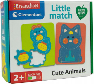 Little Match 6 mini puzzli Dopasowanka Słodkie Zwierzątka