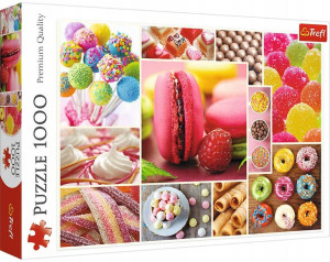 Trefl Puzzle 1000 elementów Cukierki kolaż