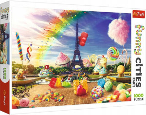 Puzzle 1000 elementów Słodki Paryż - Funny Cities