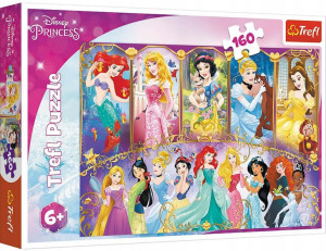 Puzzle 160 elementów Księżniczki Disney Portrety księżniczek