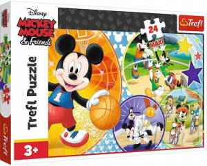 Puzzle Maxi 24 elementów Myszka Miki i przyjaciele Czas na sport!