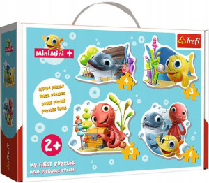 Puzzle Baby Zestaw 4w1 Rybka MiniMini 18 elementów