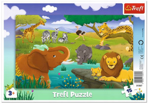 Puzzle ramkowe Sawanna 15 elementów