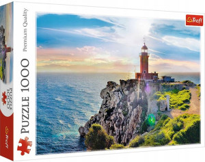 Trefl Puzzle 1000 elementów Latarnia morska w Melagavi Grecja