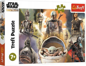 Puzzle 200 elementów Star Wars Mandalorian Gotowi do walki