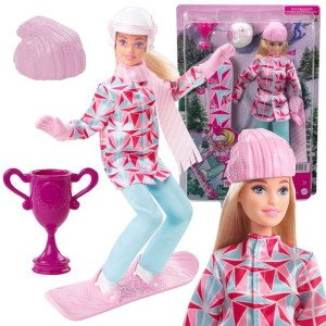 Lalka Barbie Sporty Zimowe Możesz być kim chcesz Snowboardzistka