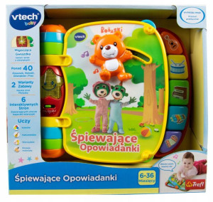 Interaktywna książeczka Śpiewające Opowiadanki Bobaski i Miś