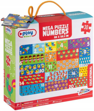 Duże Puzzle edukacyjne dla dzieci Liczby 30 elementów